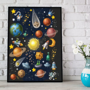 Bolygós planéta bolygó föld poszter jupiter uránusz neptunusz tanuló poszter kisfiú kislány babaszületés ovis zsúr partykellék születésnapra