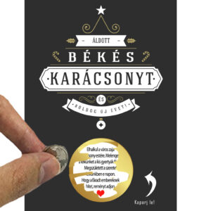 Egyedi kaparós sorsjegy, személyre szóló, névre szóló, gyerekeknek, kislánynak felnőttnek, vicces ajándék, ajándék kisérő, különleges vicces ajándék kaparós titkos üzenet secret message apró ajándék, figyelmesség, apróság, karácsonyi üdvözlőlap