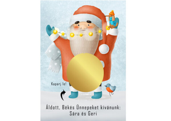 Egyedi kaparós sorsjegy, személyre szóló, névre szóló, gyerekeknek, kislánynak felnőttnek, vicces ajándék, ajándék kisérő, különleges vicces ajándék kaparós titkos üzenet secret message apró ajándék, figyelmesség, apróság, karácsonyi üdvözlőlap