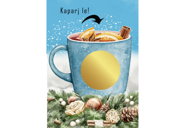 Karácsonyi kaparós sorsjegy, üdvözlőlap, kártya, ajándékkisérő, személyes, egyedi, lányomnak, fiamnak, apróság, figyelmesség, vicces ajándék, nagyinak, nagypapának, anyucimnak, feleségemnek, testvéremnek, legjobb barátnőnek
