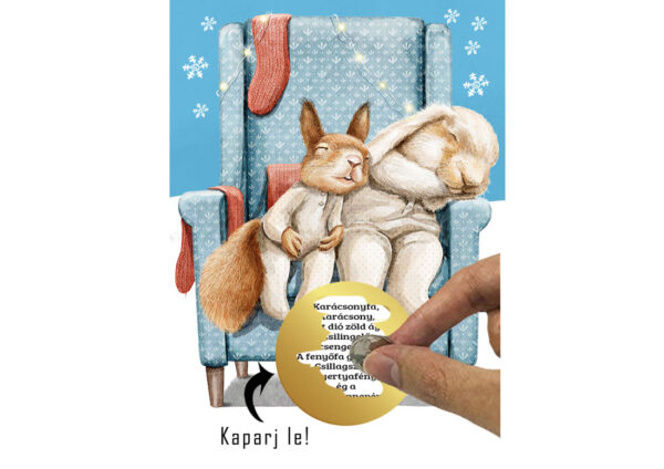 Karácsonyi kaparós sorsjegy, üdvözlőlap, kártya, ajándékkisérő, személyes, egyedi, lányomnak, fiamnak, apróság, figyelmesség, vicces ajándék, nagyinak, nagypapának, anyucimnak, feleségemnek, testvéremnek, legjobb barátnőnek