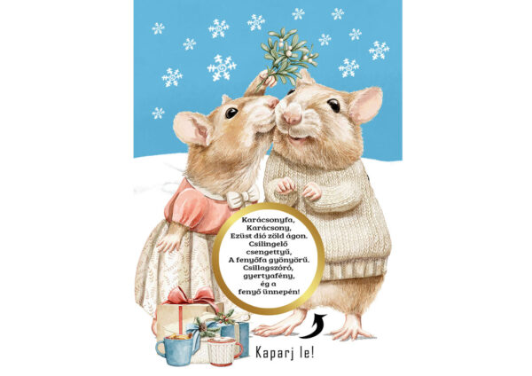 Karácsonyi kaparós sorsjegy, üdvözlőlap, kártya, ajándékkisérő, személyes, egyedi, lányomnak, fiamnak, apróság, figyelmesség, vicces ajándék, nagyinak, nagypapának, anyucimnak, feleségemnek, testvéremnek, legjobb barátnőnek