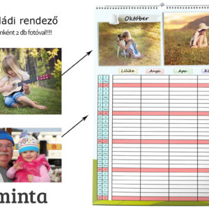 2025-ös családi rendező fényképes filofax határidőnapló, család gyerek rendszerező, fotós ajándék, éves rendező, romantikus anyának, gyerekek, karácsonyi