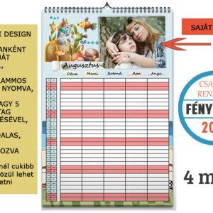 2025-ös családi rendező fényképes filofax határidőnapló, család gyerek rendszerező, fotós ajándék, éves rendező, romantikus anyának, gyerekek, karácsonyi