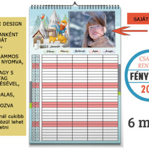 2025-ös családi rendező fényképes filofax határidőnapló, család gyerek rendszerező, fotós ajándék, éves rendező, romantikus anyának, gyerekek, karácsonyi