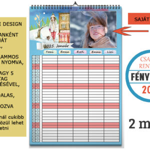 2025-ös családi rendező fényképes filofax határidőnapló, család gyerek rendszerező, fotós ajándék, éves rendező, romantikus anyának, gyerekek, karácsonyi