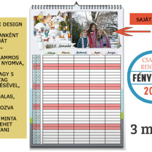 2025-ös családi rendező fényképes filofax határidőnapló, család gyerek rendszerező, fotós ajándék, éves rendező, romantikus anyának, gyerekek, karácsonyi