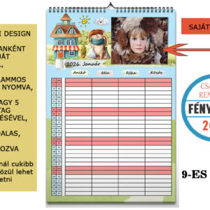 2026 fényképes családi rendező naptár – személyre szabható design Családi naptár 2026 – saját fotókkal minden hónapban Egyedi design családi tervező naptár saját képekkel Praktikus 2026 családi rendező naptár havi bontásban Személyre szabott fényképes családi naptár ajándékba Családi programnaptár 2026 – saját fotókkal ellátva Modern, egyedi családi rendező naptár saját képekkel Ajándék ötlet: fényképes családi naptár 2026 Falra akasztható családi tervező naptár saját fotókkal Havi bontású családi naptár 2026 saját emlékekkel Családi rendező naptár jegyzethellyel és fényképekkel Személyre szabható 2026 családi naptár – modern design Fotós családi naptár 2026 – praktikus és szívhez szóló