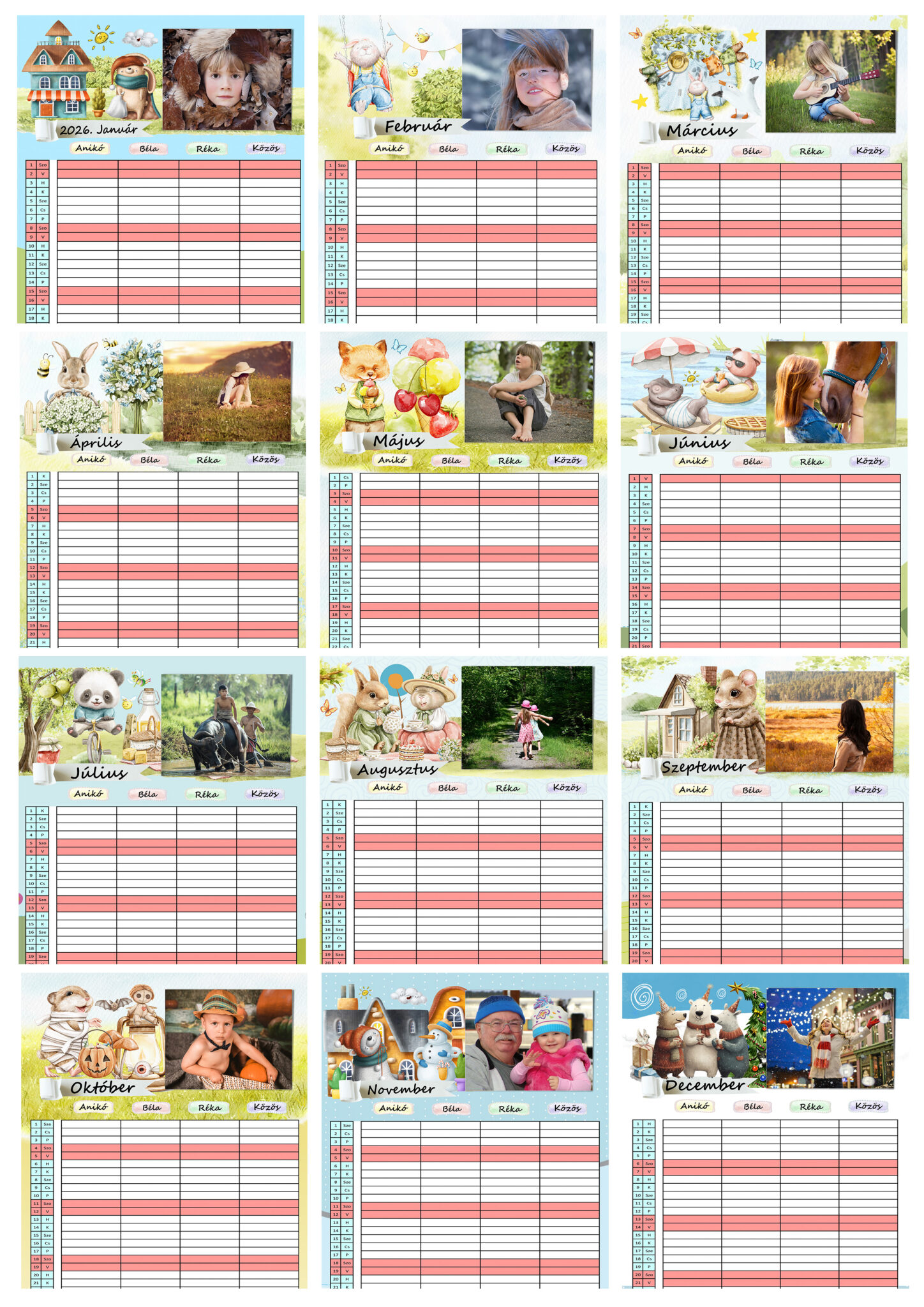 2026 fényképes családi rendező naptár – személyre szabható design Családi naptár 2026 – saját fotókkal minden hónapban Egyedi design családi tervező naptár saját képekkel Praktikus 2026 családi rendező naptár havi bontásban Személyre szabott fényképes családi naptár ajándékba Családi programnaptár 2026 – saját fotókkal ellátva Modern, egyedi családi rendező naptár saját képekkel Ajándék ötlet: fényképes családi naptár 2026 Falra akasztható családi tervező naptár saját fotókkal Havi bontású családi naptár 2026 saját emlékekkel Családi rendező naptár jegyzethellyel és fényképekkel Személyre szabható 2026 családi naptár – modern design Fotós családi naptár 2026 – praktikus és szívhez szóló